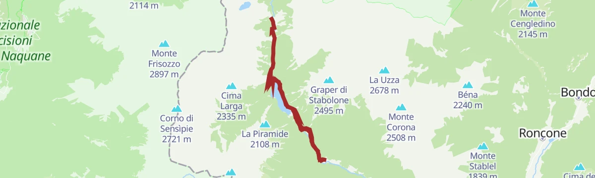 Route map: Val di Daone - The Way of the Valleys